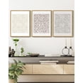 thumbnail image 2 of SHENIFY Boho Abstract Wall Art Mid-Century Tan Geometric Landscape Abstract Shapes Cozy Neutral Modern Minimalist Painting Decorative Artwork 11x14in3pcs Natural Framed, 2 of 5