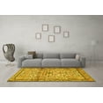 thumbnail image 3 of Ahgly Company Machine Washable Indoor Rectangle Persian Yellow Traditional Area Rugs, 2' x 4', 3 of 4