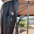thumbnail image 5 of 13x10 Ft Outdoor Gazebo Canopy Tent with Mosquito Net & Double Roof - Brown Top Patio Shelter for Garden, Backyard, Deck, 5 of 16