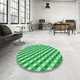 thumbnail image 4 of Ahgly Company Machine Washable Indoor Rectangle Transitional Lime Mint Green Area Rugs, 4' x 6', 4 of 7