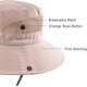 thumbnail image 3 of Women's Ponytail Sun Hat UV Protection Foldable Mesh Wide Brim Beach Fishing Hat, 3 of 5