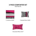 thumbnail image 5 of Mi Zone Twin/Twin XL Comforter Set, 3 Piece Polka Dot Girl Dorm Bedding Sets, Pink Zebra Print Kids Bedding Comforter Set  with Decor Pillow, 5 of 10