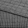 thumbnail image 6 of Levtex Home - Mills Waffle - Full Bedspread Set - Charcoal Cotton Waffle - Bedspread Size (100 x 104in.), Sham Size (26 x 20in.), 6 of 6