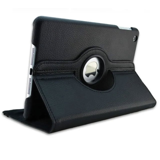 Étui pour Apple iPad Pro 12.9 à Rotation 360, Couverture Intelligente iPad 12.9 Pro 3 4 5 6e Gén 12.9 Pouces, Étui de Protection en Cuir PU pour Tablette, Noir, Pro 12.9 4e Gén 2020