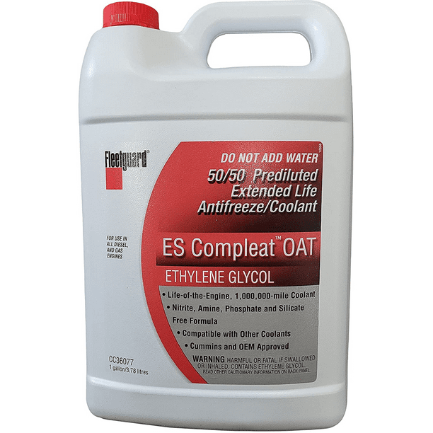 Fleetguard CC36077 Coolant Antifreeze Red 50/50 ES Compleat OAT