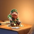 thumbnail image 5 of St. Patrick's Day Acrylic Four Leaf Clover Decoration, Green Flat Ornament for Home Party Office Decor, Holiday Tabletop Shelf Mantel Centerpiece(D), 5 of 9