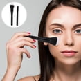 thumbnail image 3 of Shisuyan Double Layer Fiber Makeup Brush Assorted Color 2Pcs 6.68X1.18X1.18in, 3 of 7