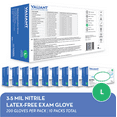 thumbnail image 2 of Valiant N3200 Nitrile Exam Gloves, Single Use Only, Fingertip Textured, Cornflower Blue, Large, 200 Per Box, 10 Boxes, 2 of 7