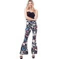 thumbnail image 5 of MixMatchy Women's Stylish Elastic Band High Waist Floral Print Comfy Flare Leggings, 5 of 5