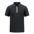 thumbnail image 3 of Men's Summer Ice Silk Cooling Quick Dry Business Sports Lapel Half-Zip Short Sleeve Shirt Casual Button Down Tops Tees Breathable Moisture Wicking Golf Fishing Hiking Outfits, 3 of 6