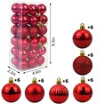 thumbnail image 2 of Adornos de bolas de Navidad, decoraciones de Navidad irrompibles, bolas de árbol, colgantes, decoración de fiesta de Halloween, decoración de árbol de Navidad, adornos de bolas, paquete de 36 piezas, 2 of 5