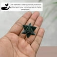 thumbnail image 4 of Moss Agate Crystal Merkaba Star (1" Inches), 4 of 5