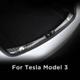 thumbnail image 2 of licencia de umbral de protección de maletero trasero de material acero inoxidable interior de 2 piezas para accesorios exteriores Tesla modelo 3 - Negro Yotijar Protectores de maletero trasero, 2 of 10
