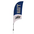 thumbnail image 1 of Showdown Displays 810028NAVY-001 7.5 ft. Navy Midshipmen Razor Feather NCAA Flag with Spike Base - No.001, 1 of 1