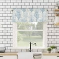 thumbnail image 4 of Summer Kitchen Curtain Valance Living Room Valance for Windows Summer Ocean Light Blue Coral Valance Curtains Short Rod Pocket Window Valance for Bedroom, 54"x18", 4 of 6
