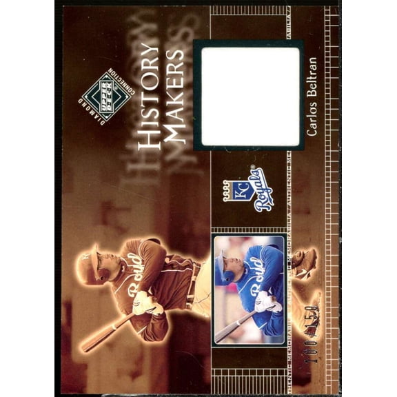 Carlos Beltran HM Jsy Card 2002 Upper Deck Diamond Connection #331