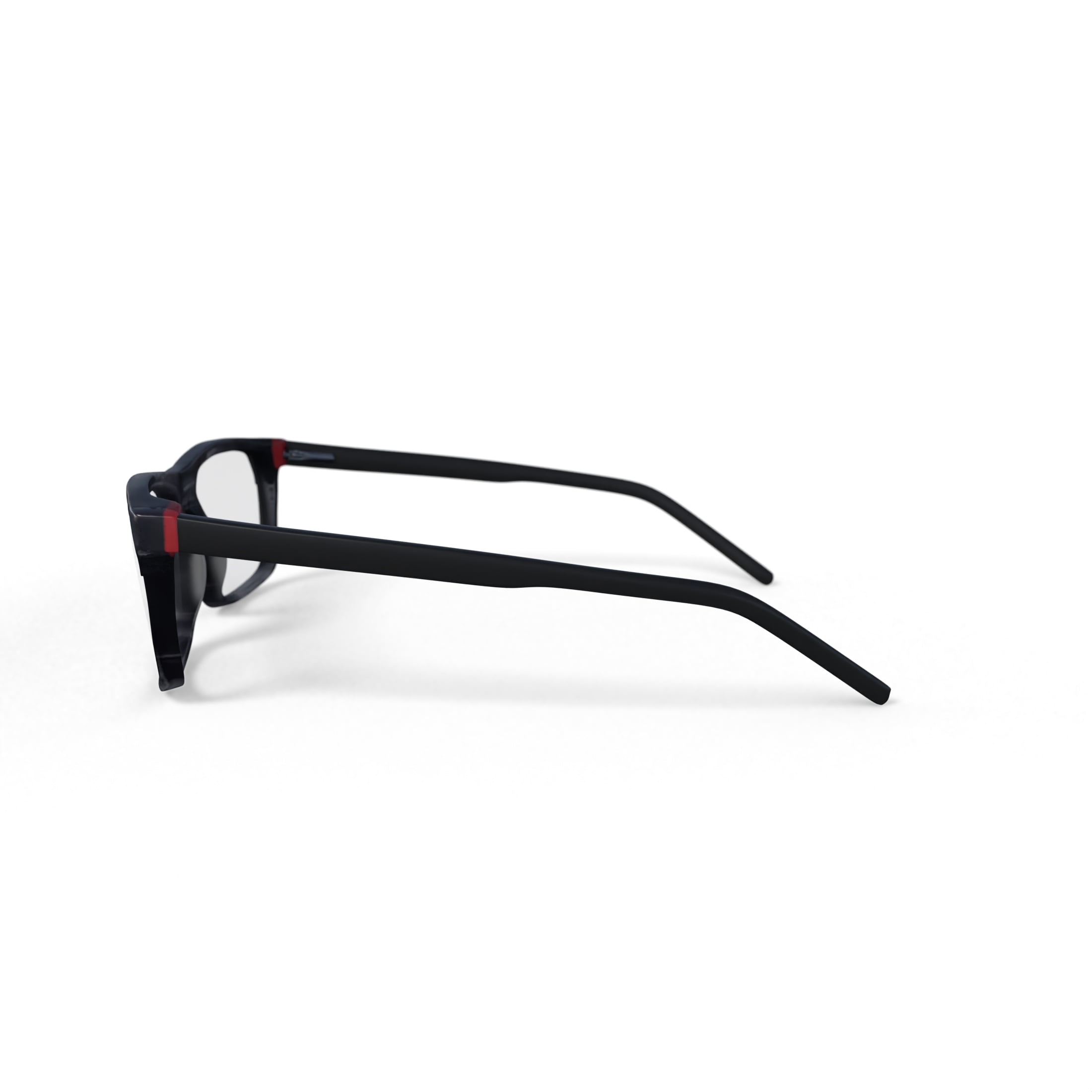 Walmart Men's Matt Rectangular Prescription Eyeglasses with Case, Gray