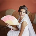 thumbnail image 5 of Unique Bargains Ancient Style Folding Fan 1Pc Pink White [Floral Butterfly], 5 of 5
