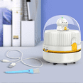 thumbnail image 2 of Desk Vacuum Cleaner Handheld Tabletop Vacuum Cleaner with Night Light Cordless USB Rechargeable Vacuum White, 2 of 6