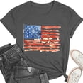 thumbnail image 5 of Mifsaly Patriotic Shirts for Women Crewneck Short Sleeve Tops Summer Casual Cotton American Flag Graphic T Shirts 2026 XXL, 5 of 6