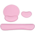 thumbnail image 1 of Nvzi 1 Set Computer Mouse Mat Typing Keyboard Pad Wrist Support Gaming Mouse Pad-Pink, 1 of 4
