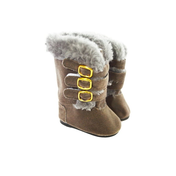 MBD® Grey Buckle Boots Fits 18 Inch Dolls