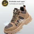 thumbnail image 4 of Sicherheitsschuhe Herren Wasserdicht Arbeitsschuhe Leicht Anti-Smashing Bequem Dämpfung Atmungsaktiv Mode Stahlkappe Arbeitsturnschuhe EU 36-48, 4 of 10