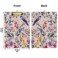 thumbnail image 5 of FORMRS Acrylic Clipboard with Low Profile Clip Standard A4 Letter Size, 12.5" x 9", Purple Floral Pattern, 5 of 8