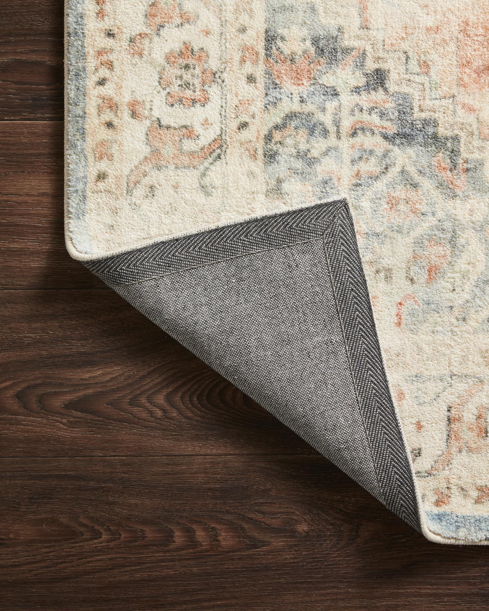 Loloi Rosette Clay / Ivory 18" x 18" Sample Rug