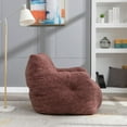 thumbnail image 4 of FFH Beanbags Bean Bag Chair, Comfy Leisure Sofa Chair for Living Room, Red Teddy, 4 of 9