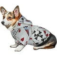 thumbnail image 6 of Playing Cards Poker Games Queen King Dog Hoodie, Pet Clothes Sweater with Hat, Pets Wear Soft Coat for Small/Medium/Large Dogs Xx-Large, 6 of 7