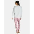 thumbnail image 2 of Hello Kitty Women's and Women’s Plus Plush Pajama Set, 2-Piece, Sizes S-3X, 2 of 5