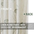 thumbnail image 4 of Curtainking Rustic Look Farmhouse Curtains Green Floral Embroidery Light Filtering Curtain Panels, 50 x 96 inches, 2 Panels, 4 of 7