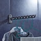 thumbnail image 4 of Estante de gancho giratorio Colgador de ropa de acero inoxidable Estante de secado colgante plegable de pared para el baño del hotel en casa sidaley HA003587-00, 4 of 7