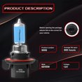 thumbnail image 2 of For Dodge Nitro 2007-2011 Pair Halogen Headlight Bulbs High/Low Beam 6000K-H13/9008, 2 of 13