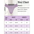 thumbnail image 6 of Ausing Women's Lace G-String T Back Low Waist Breathable Panties No Show Stretch Underwear Purple XL, 6 of 6