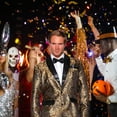 thumbnail image 3 of Underwraps Gold Jacard Jacket Adult Costume Accessory | XX-Large Male, 3 of 6