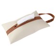 thumbnail image 3 of Hanging Tissue Holder PU Napkin Holder Multi-Use Car Backseat Tissue Purse Buckle & Zipper Closure, 3 of 7
