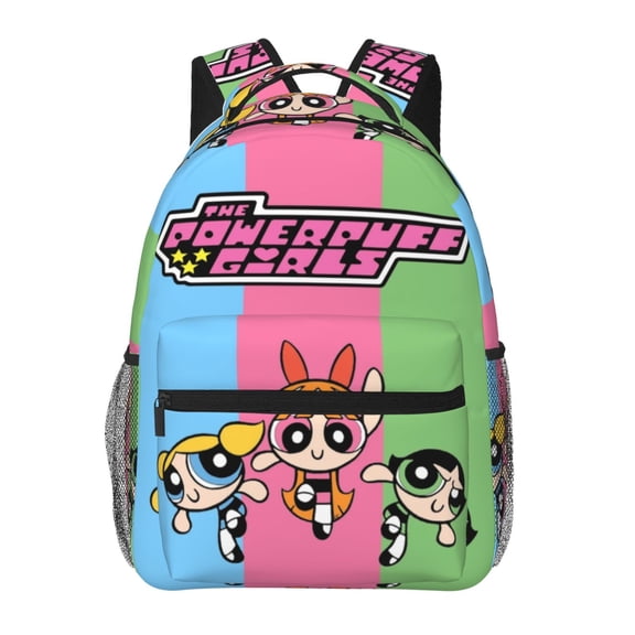 The Powerpuff G-i--r-l-s Backpacks Travel Laptop Backpack Lightweight Bookbags Casual Daypack