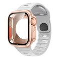 thumbnail image 1 of Correa de Silicona Deportiva con Case 360 de Vidrio Templado para Apple Watch, 1 of 5