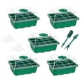 thumbnail image 1 of xiaxaixu 5 Pack Seed Starter Tray Kit, Biodegradable Seedling Germination Kit with Shovels and Plant Tags, 1 of 5