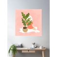 thumbnail image 2 of House Plant And A Girl Poster Wall Art, Modern Wall Decor For Living Room Bedroom, 16x16 UNFRAMED, 2 of 3