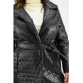 thumbnail image 4 of Abrigo tipo piel capitonado Roman Fashion /Tallas Extras, 1460 (Negro) negro 36, 4 of 7