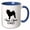 Blue/White, variant on 3drose, Chow Chow Dog Dad, 11oz Magic Transforming Mug