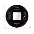 thumbnail image 6 of Carved Mirror, Brown 19.75"H - 19.75" x 1.5" x 19.75", 6 of 6