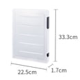 thumbnail image 3 of destyer Transparent Portable File Case Double-buckle with Magazine Protectors Container Handle Transparent Plastic Box Office Box Containers A4 Thin White, 3 of 8