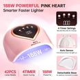 thumbnail image 2 of CHRISTINE SHELLY UV LED Nail Lamp 188W Nail Dryer Gel Polish Light 4 Timer Setting Professional Quick Dry Curing Lamp with Display Auto Sensor for Salon & Home ALT2, 2 of 3
