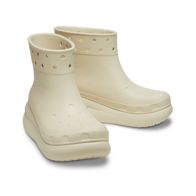 Botas Crocs Crush Plataforma Impermeables Unisex en Color Hueso