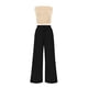 thumbnail image 1 of Conjunto de 2 Piezas para Mujer PRETTYGARDEN Top Corto de Canalé y Pantalones Negros XS, 1 of 8
