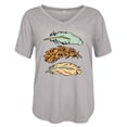 thumbnail image 4 of Pompotops Chemises Mode Décontractée pour Femmes, Manches Courtes, Tee-Shirt Ample, 4 of 4